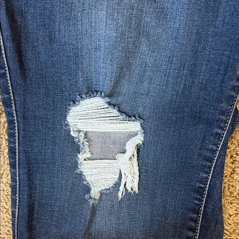 Torrid Dark Blue Pull-On Boyfriend Straight Super Soft Mid-Rise Jean SKU0880 - Picture 7 of 15